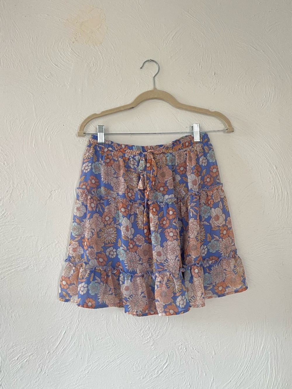 Floral Flowy Mini Skirt